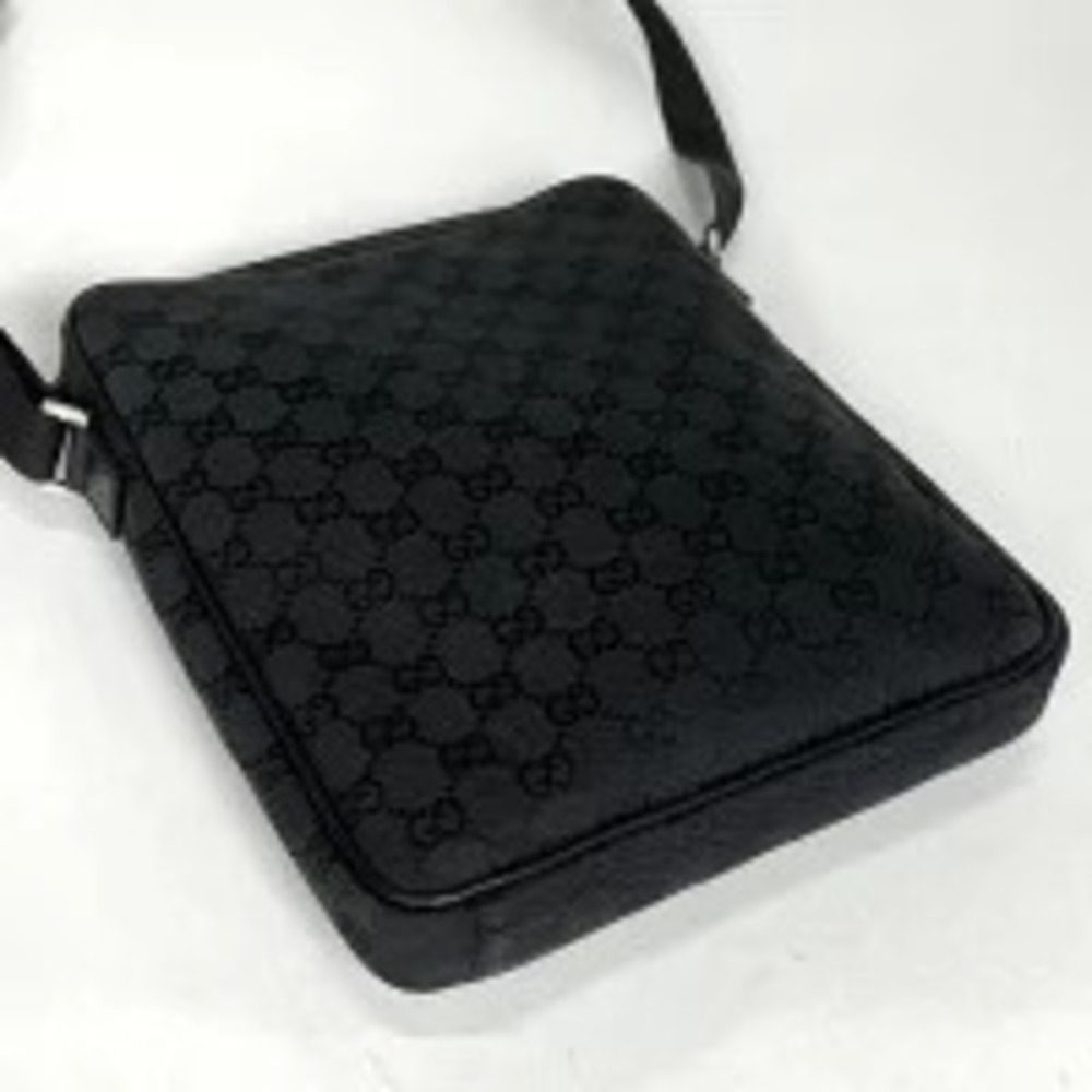 Gucci bag Bum GG canvas Belt black Body Crossbody shoulder cross Black